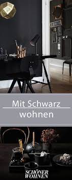Schwarz Mit Metallic Tonen Mixen Bild 2 Haus Deko Zuhause Dekoration Wandfarbe Schwarz