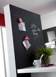 Un Mur Pratique Pour La Cuisine Avec Une Peinture Magnetique Peinture Aimantee Deco Peinture Decoration Maison