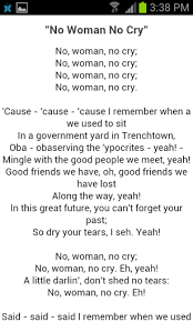 No Woman No Cry Lyrics Bob Marley Lyrics Music Lyrics Songs Lyrics