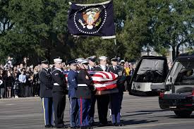 Bush is laid to rest. Body Of George H W Bush Flown Back To Washington For Final Salute The Times Of Israel