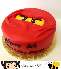 Kai The Fire Ninja From Ninjago Lego Lego Ninjago Cake Ninja Cake Ninjago Cakes