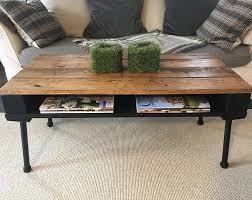 Rustic Pallet Style Wooden Crate Coffee Table Etsy In 2020 Pallet Wood Coffee Table Crate Coffee Table Coffee Table
