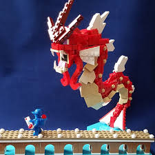 Red Gyarados Shiny Pokemon Lego Pokemon Pokemon