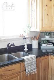 Black And Wood Kitchen Decor Kitchen Decor And Updates Embracing What I Have Simple Kitchen Remodel Kitchen Counter Decor White Kitchen Decor