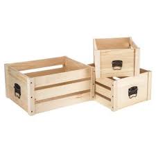 Pallet Wood Crate With Handles Set Hobby Lobby 550244 Wood Crates Wood Pallets Crates