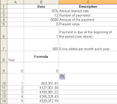 Excel Formula For Compound Interest For Monthly Deposits Where Deposits Increase Every Year Stack Overflow