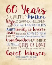 60th Birthday Sayings For Mom 60th Birthday Gift For Mom Woman Turning 60 Years Old Mother Etsy 60th Birthday Gifts Mom Birthday Gift 60th Birthday