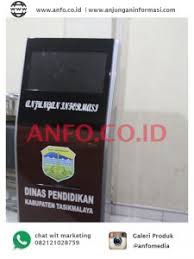 Produk alcor kiosk didesain semudah mungkin untuk dapat dioperasionalkan oleh user hotel atau pun tamu hotel yang akan melakukan self check in. Anjungan Informasi Pendidikan Anjungan Informasi Papua