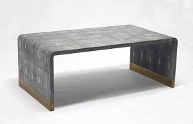 Shagreen round end table shagreen round end table. Shagreen Bronze Coffee Table