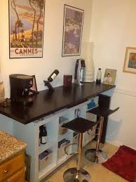 Breakfast Bar With Lot Of Storage Space Ikea Hackers Breakfast Bar Table Ikea Dining Room Storage