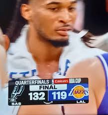 Spurs fans support their team