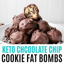 Sugar free sweeteners for low carb desserts. Keto Chocolate Chip Cookie Fat Bombs Real Housemoms