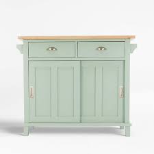 With leaf up, accommodates counter stools. Belmont Mint Kitchen Island Reviews Crate And Barrel