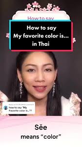 How to Say My Favorite in Thai