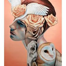 Art By Collin Elder Owl Skulls Bones Animals Roses Peach Painting Art Regram Via Btw6t5cnvgq Boy Art Art Creative Sketches