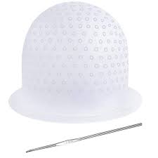 Use the hook to punch holes where you need it, put the highlight hat on your head, pick out your hair with a metal crochet, and start dyeing. Natuce Silicone Highlighting Cap Highlighting Cap And Hook Hair Dye Cap Hair Frosting Cap Highlighting Frosting Cap Buy Online In Moldova At Moldova Desertcart Com Productid 205253806