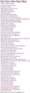 Từ em lâu mà ai nỡ a7 quên. Lá»i Bai Hat Sai Gon Hom Nay MÆ°a Hoang Duyen Co Nháº¡c Nghe