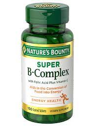 Huge selection at great low prices. Super B Complex With Folic Acid Plus Vitamin C 150 Coated Tablets Nature S Bounty Be Your Healthy Best