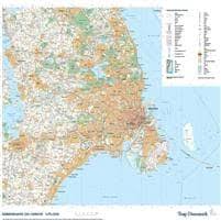 Detaljeret kort over danmark med kort over byer, landsbyer, landområder, veje og motorveje, samt et danmark er en smuk og unik perle. Trap Danmark Kort Over Kobenhavn Og Omegn Cdon
