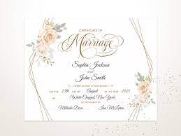 Elegant Wedding Certificate Printable Certificate Of Etsy Wedding Certificate Wedding Gifts Elegant Wedding