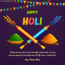 Holi, the festival of colors, sweets, and love is year. Create Holi Greeting Cards Pictures Happy Holi 2021 Images With Name Edit