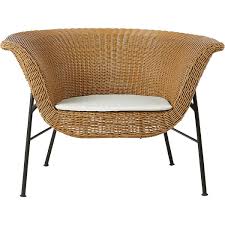 Outdoor Basket Chair Reviews Cb2 In 2020 Basket Chair Chair Rattan Dining Chairs
