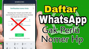 Cara Mendaftar Whatsapp Tanpa Nomer Ponsel Youtube