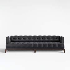 Crate and barrel holdings employs 7,500 associates across crate and barrel, crate and kids, cb2, and hudson grace. Byrdie Black Leather Modern Tufted Sofa Reviews Crate And Barrel