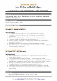 Kitchen designer resume examples & samples. Kitchen And Bath Designer Resume Samples Qwikresume