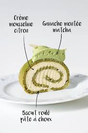 Buche Roulee Citron Matcha Bio Kumiko Matcha Dessert Au The Vert Alimentation Matcha