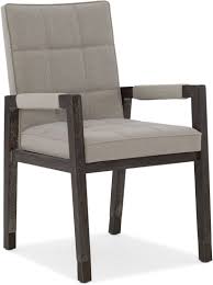 Dining arm chairs do tend to take up a little more room than side chairs so it's less common to find them around the rest of the table. Hooker Furniture Upholstered Arm Chair 6202 75400 Dkw
