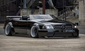 This Retro Mercedes Benz Sl500 Speedster Sends All The Right 90s Vibes Top Speed Mercedes Mercedes Sl500 Benz