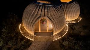 The article that describes the complete building process in if you live in a rainy climate, you could build a dome with a living roof like we did. Take A Look At One Of The World S First 3d Printed Homes Architectural Digest