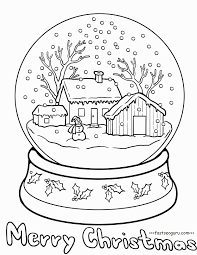 Earth coloring page coloring pages for kids. Snow Globe Coloring Page Coloring Home