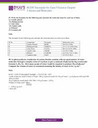 Using the factor 1 mol/44.01 g: Ncert Exemplar Class 9 Science Solutions Chapter 3 Atoms And Molecules Free Pdf