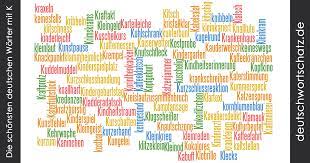 Deutsche Wortschatze Mit K Schone Deutsche Worter Mit K