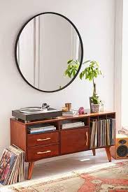 Hub's black rubber rim not only adds to the sharpness of this mirror but also easy to install: Black Umbra Oversized Hub Mirror