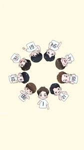 Exo We Are One Kartun Ilustrasi Karakter Kartu Lucu