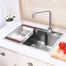 single bowl drop in kitchen sink with
