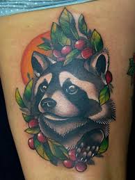 Raccoon Tattoo Raccoon Tattoo Animal Tattoos Skunk Tattoo