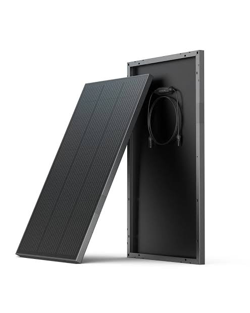EcoFlow 2 &times; 100 W Rigid Solar Panel - Rohepaneel