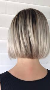 Short Bob With Ash Blonde Balayage In 2020 Short Hair Balayage Ash Blonde Balayage Bob Hairstyles