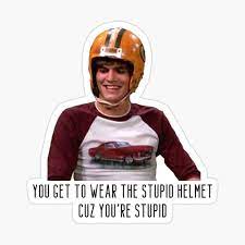 Stupid Helmet Poster for Sale by leapresley61 | Redbubble