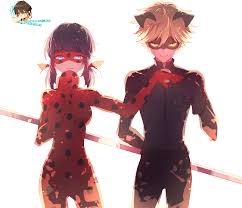 A lady bug and chat noir aesthetic? Download Hd Ladybug And Chat Noir Wallpaper Ladybug X Cat Noir Fanart Transparent Png Image Nicepng Com