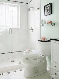 A bathroom with white flooring and fixtures need a bold and striking color to go with which is why the midnight blue is perfect for a bathroom that gets a lot of light. Gold And Mint Green Bathroom Novocom Top