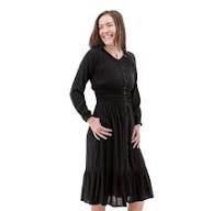 Autumn Smocked Midi Dress