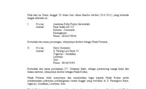 Sekarang ini ada banyak perusahaan yang membuat kontrak kerja untuk para karyawannya. Contoh Surat Perjanjian Tentang Pekerjaan Pembangunan Kios Dan Rumah Kos Cute766