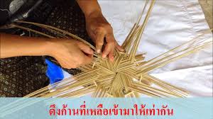 ว ธ การทำจ กสานก านจากบ านนายอดทอง paper basket basket weaving weaving techniques