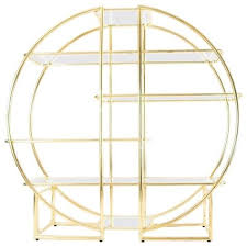 Circular Brass Etagere With Glass Display Shelves From A Unique Collection Of Antique And Modern Sh Glass Display Shelves Antique Shelves Glass Shelving Unit