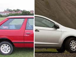 3.5 striped tank and floral skirt with denim vest; Why Cars Went From Boxy In The 80s To Curvy In The 90s Vox